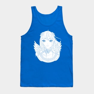 Unicorn Girl with Angel Wings Tank Top